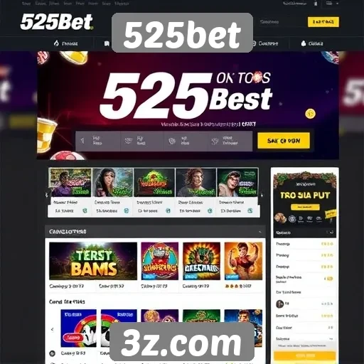 Avaliação da interface do usuário do site 525bet